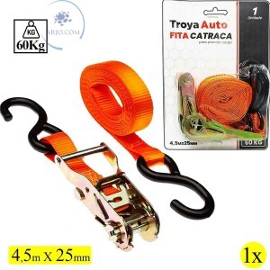 FITA CATRACA PARA PRENDER CARGA 4,5mX25mm (TRY-0023)