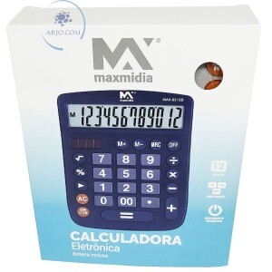 CALCULADORA ELETRÔNICA 12 DÍGITOS (MAX-6515B)
