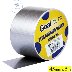 FITA ADESIVA SILVER TAPE 45MM X 5M (GL0781)