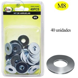 KIT DE ARRUELAS LISA M8 (ID-0804A)