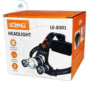 LANTERNA DE CABEÇA TRIPLA (LE-8301)