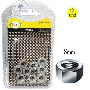 PORCA SEXTAVADA 8mm (ID-4355P)