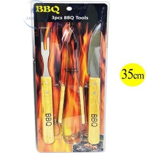 CONJUNTO PARA CHURRASCO KIT COM 3 PEÇAS (KL2299)