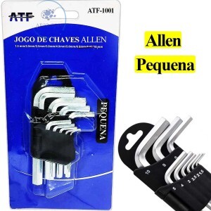 JOGO DE CHAVES ALLEN 09 UNIDADES CURTAS (ATF-5001)