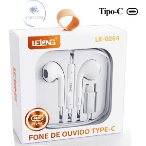 FONE DE OUVIDO TIPO-C (LE-0264)