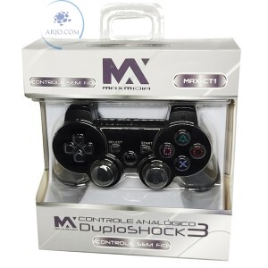 CONTROLE PLAYSTATION 3 SEM FIO RECARREGÁVEL (MAX-CT1)