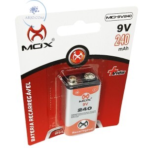 BATERIA 9V RECARREGÁVEL 240mAh (MO-9V240)