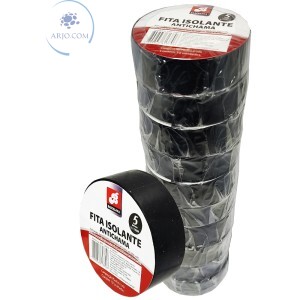 FITA ISOLANTE ANTICHAMA 5m PACOTE COM 10 UNIDADES (BAR-15093-8)