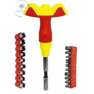 JOGO DE CHAVES INTERCAMBIÁVEIS COM 20 PEÇAS (ID-6736K)