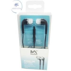 FONE DE OUVIDO ESTÉREO COM MICROFONE (MAX-F556)