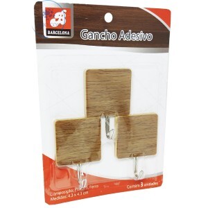 GANCHO ADESIVO QUADRADO 4.3 X 4.3 cm (BAR-224006-6)