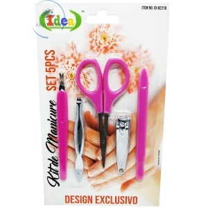 KIT DE MANICURE COM 5 PEÇAS (ID-8221B)