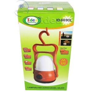 LAMPIÃO RECARREGÁVEL 42 LEDs (ID-8690L)