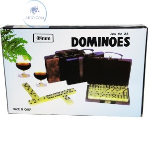 JOGO DE DOMINÓ NA MALETA 28 PEÇAS 08mm (N454)