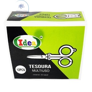 TESOURA MULTIUSO 12 UNIDADES 10cm (ID-4253T)