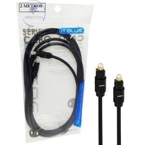CABO DE FIBRA ÓPTICA 2m PARA ÁUDIO (LE-1003)