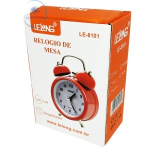 RELÓGIO DESPERTADOR DE MESA SINO RETRÔ (LE-8101)