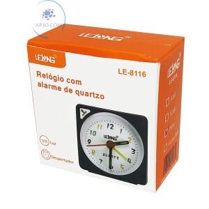 RELÓGIO DESPERTADOR TRÊS TOQUES (LE-8116)