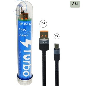 CABO USB TURBO 3.1A V8 1m (LE-856V)