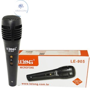 MICROFONE DINÂMICO COM FIO LELONG (LE-905)