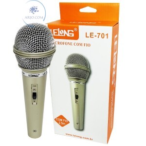 MICROFONE DINÂMICO COM FIO LELONG (LE-701)