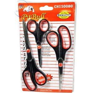 TESOURA KIT COM 3 PEÇAS (CHIS0082)
