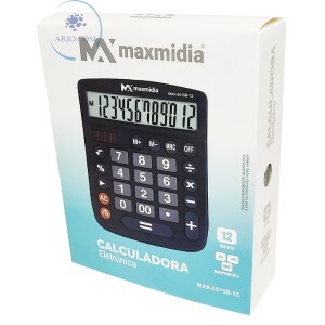 CALCULADORA ELETRÔNICA 12 DÍGITOS (MAX-6515B-12)