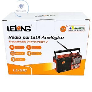 RÁDIO RETRÔ RECARREGÁVEL ANALÓGICO BLUETOOTH (LE-610)