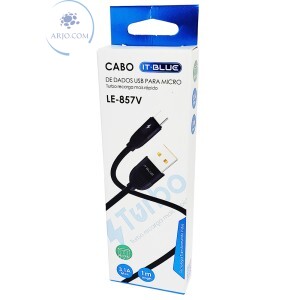CABO USB TURBO 3.1A V8 1m (LE-857V)