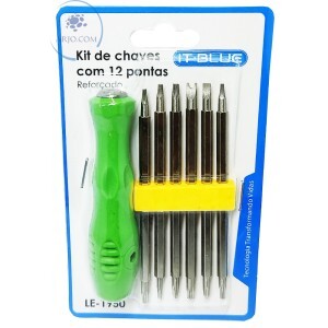 KIT CHAVES DE PRECISÃO COM 12 PONTAS (LE-1950)