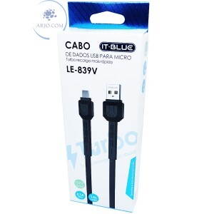 CABOS DE DADOS USB PARA MICRO V8 3.1A (LE-839V)