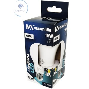 LÂMPADA DE LED 16W A60 E-27 (MAX-LED16W)