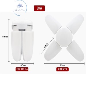 LUMINÁRIA DECORATIVA PÉTALA 28W E27 (KA-1881)