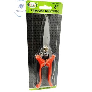 TESOURA MULTIUSO COM MOLA E TRAVA 23cm (ID-1595T)