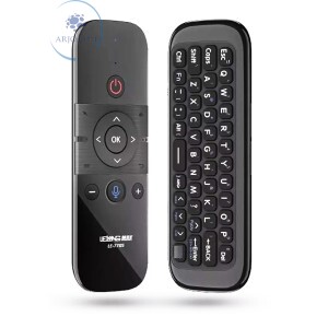 CONTROLE REMOTO AIR MOUSE RECARREGÁVEL COM TECLADO (LE-7705)
