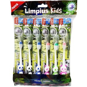 ESCOVA DENTAL INFANTIL 12 UNIDADES CERDAS MACIAS (LIM-3414)