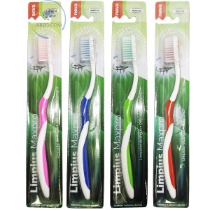 ESCOVA DENTAL 12 UNIDADES CERDAS MACIAS (LIM-6416)