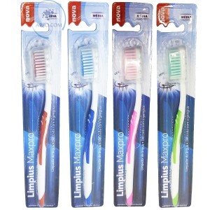 ESCOVA DENTAL 12 UNIDADES CERDAS MÉDIAS (LIM-6055)