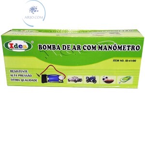 BOMBA DE AR COM PEDAL E MANÔMETRO (ID-4100)