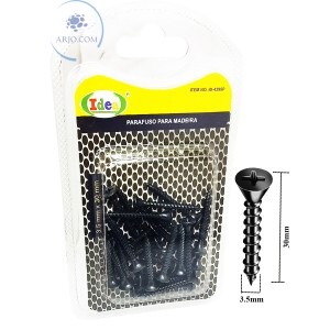 PARAFUSO PARA MADEIRA 25 UNIDADES 3.5mm X 30mm (ID-4398P)