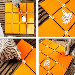 ESPAÇADOR DE PISO CRUZETA 3mm 200 UNIDADES (ID-8494P)