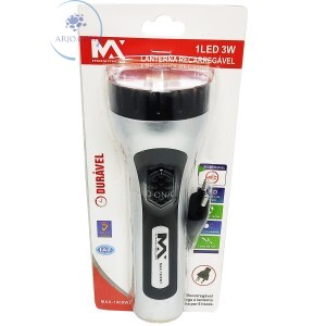 LANTERNA RECARREGÁVEL 1 LED 3W (MAX-1908W3)