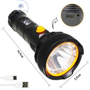 LANTERNA RECARREGÁVEL 1 LED 3W (MAX-0707)