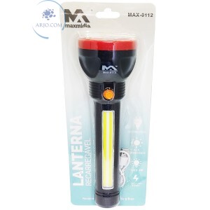 LANTERNA RECARREGÁVEL 1 LED 3W (MAX-0112)