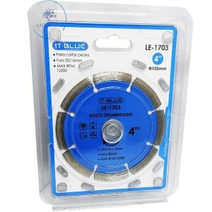 DISCO SEGMENTADO PARA CORTAR PEDRA 105 X 2 X 20mm (LE-1703)