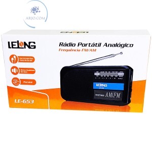 RÁDIO PORTÁTIL ANALÓGICO AM / FM (LE-653)