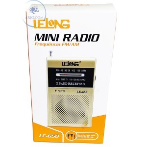 MINI RÁDIO AM / FM (LE-650)