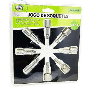 JOGO DE SOQUETES 8 PEÇAS (ID-1397H)