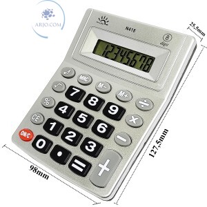 CALCULADORA ELETRÔNICA 8 DÍGITOS (N418)