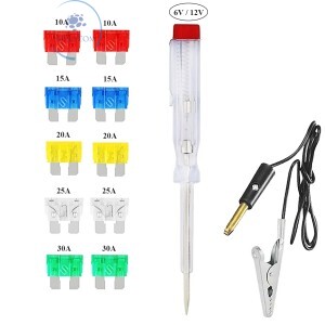 CONJUNTO DE FUSÍVEIS AUTOMOTIVO 12 PEÇAS (ID-6153H)